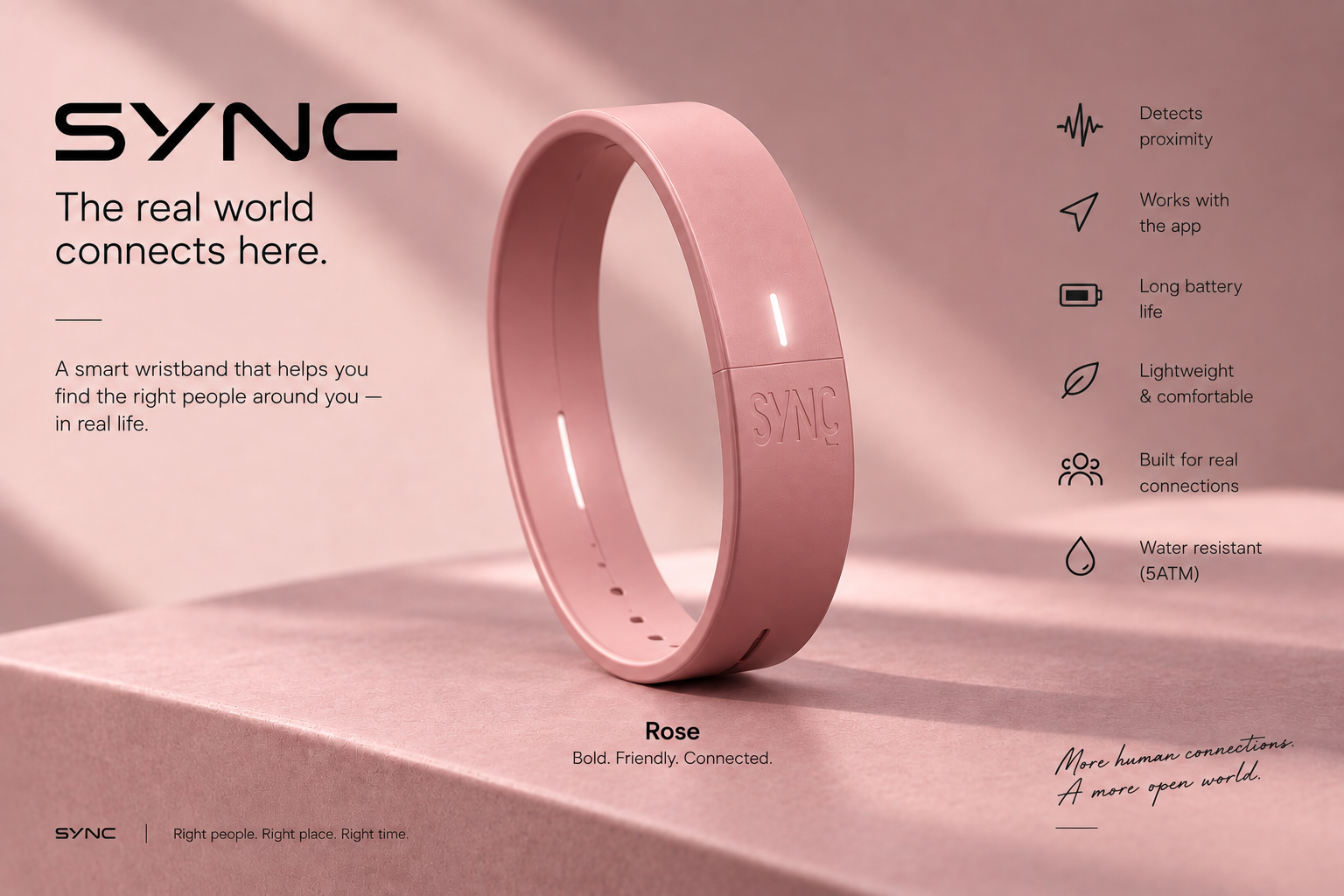 SYNC Band in Rose