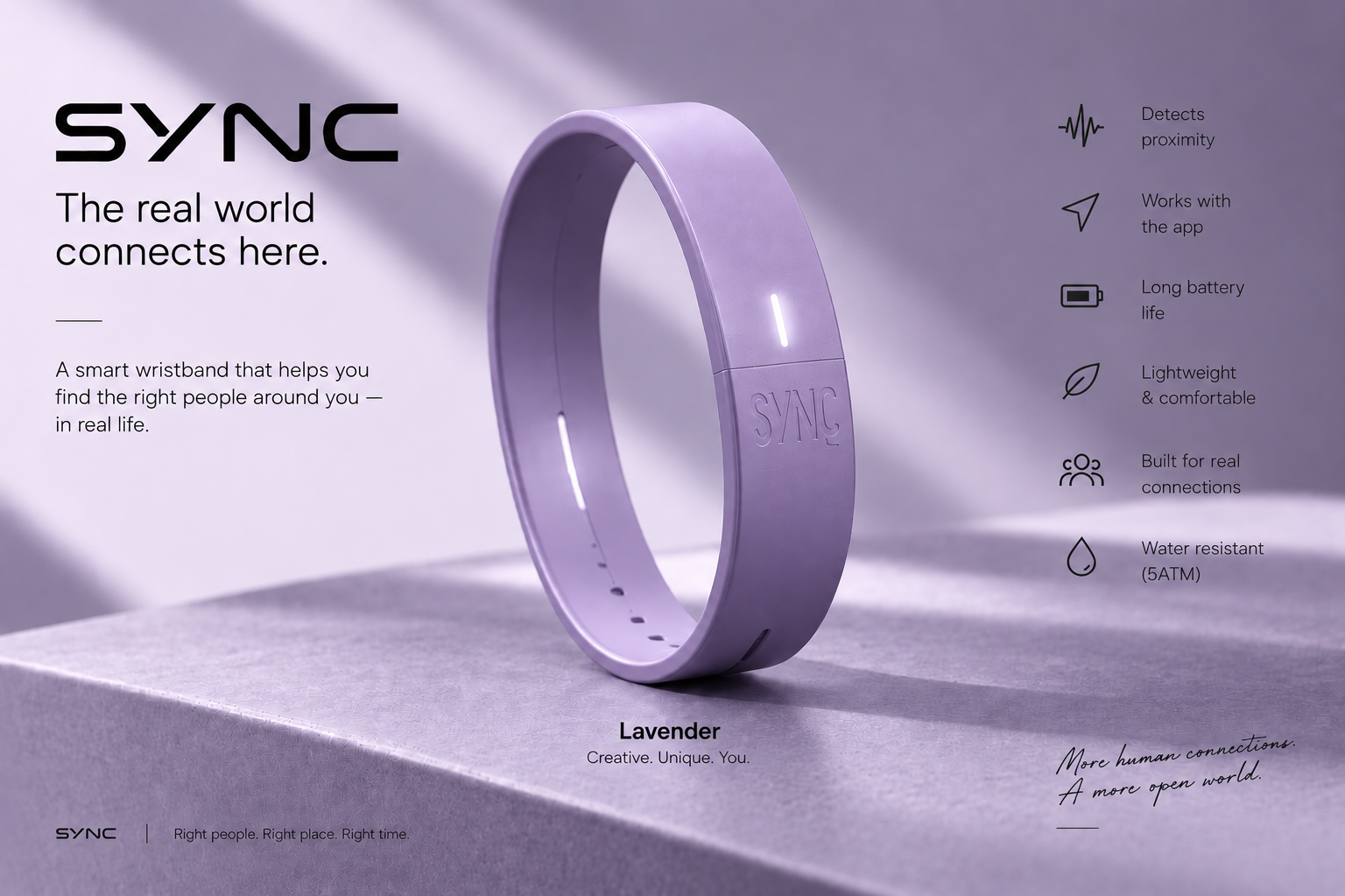 SYNC Band in Lavender