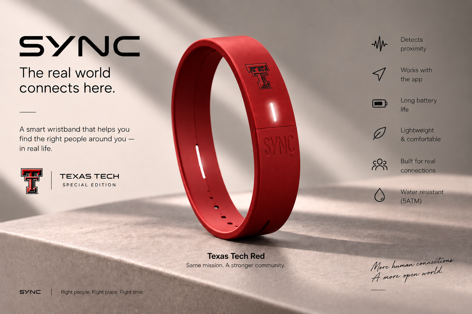 SYNC Band in Texas Tech Red