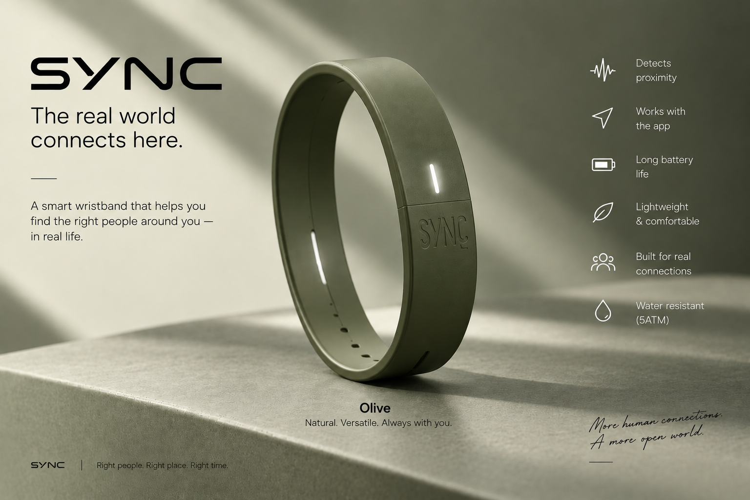 SYNC Band in Olive